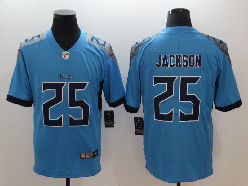 Men Tennessee Titans #25 Jackson Light Blue Nike Vapor Untouchable Limited NFL Jerseys->->NFL Jersey